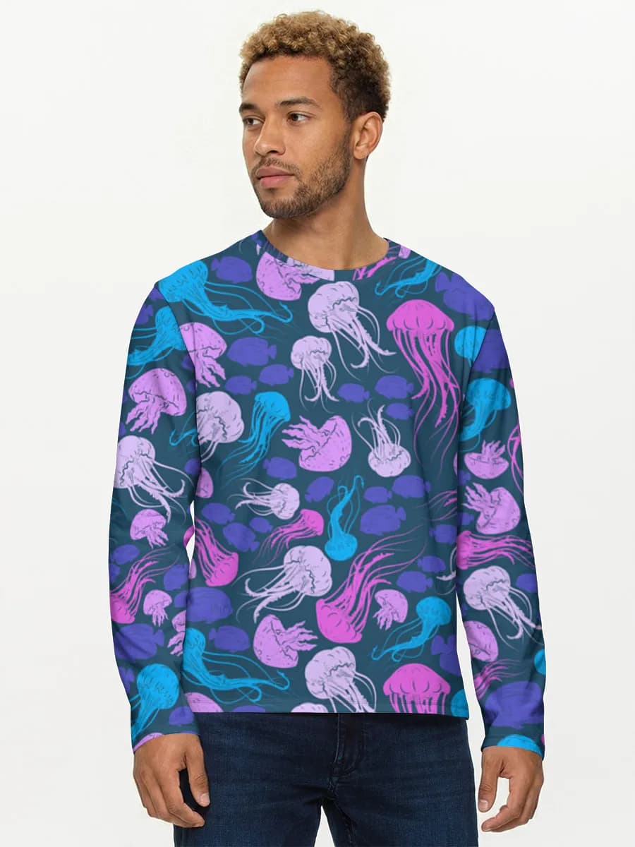 Camisa de manga larga de algodón para hombre