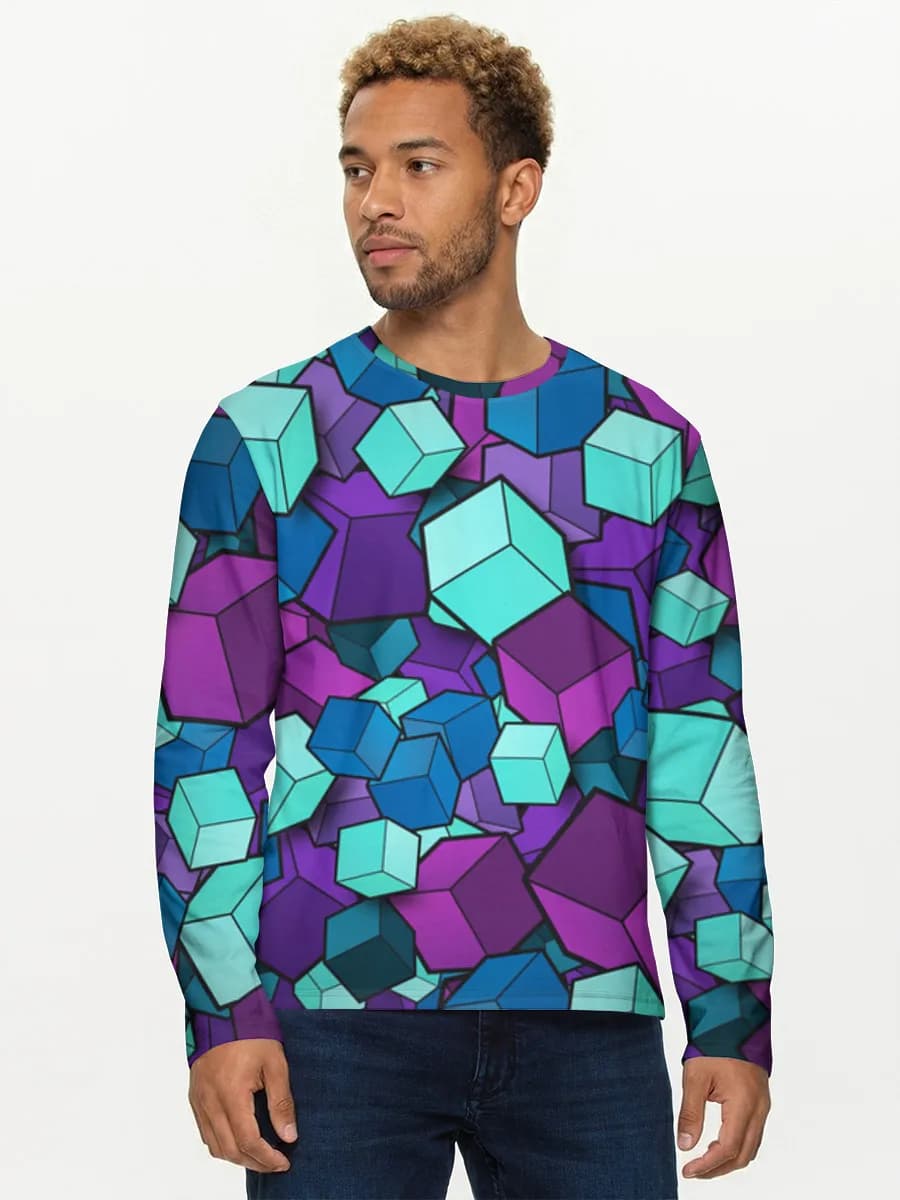 T-shirt Coton Manches Longues Homme