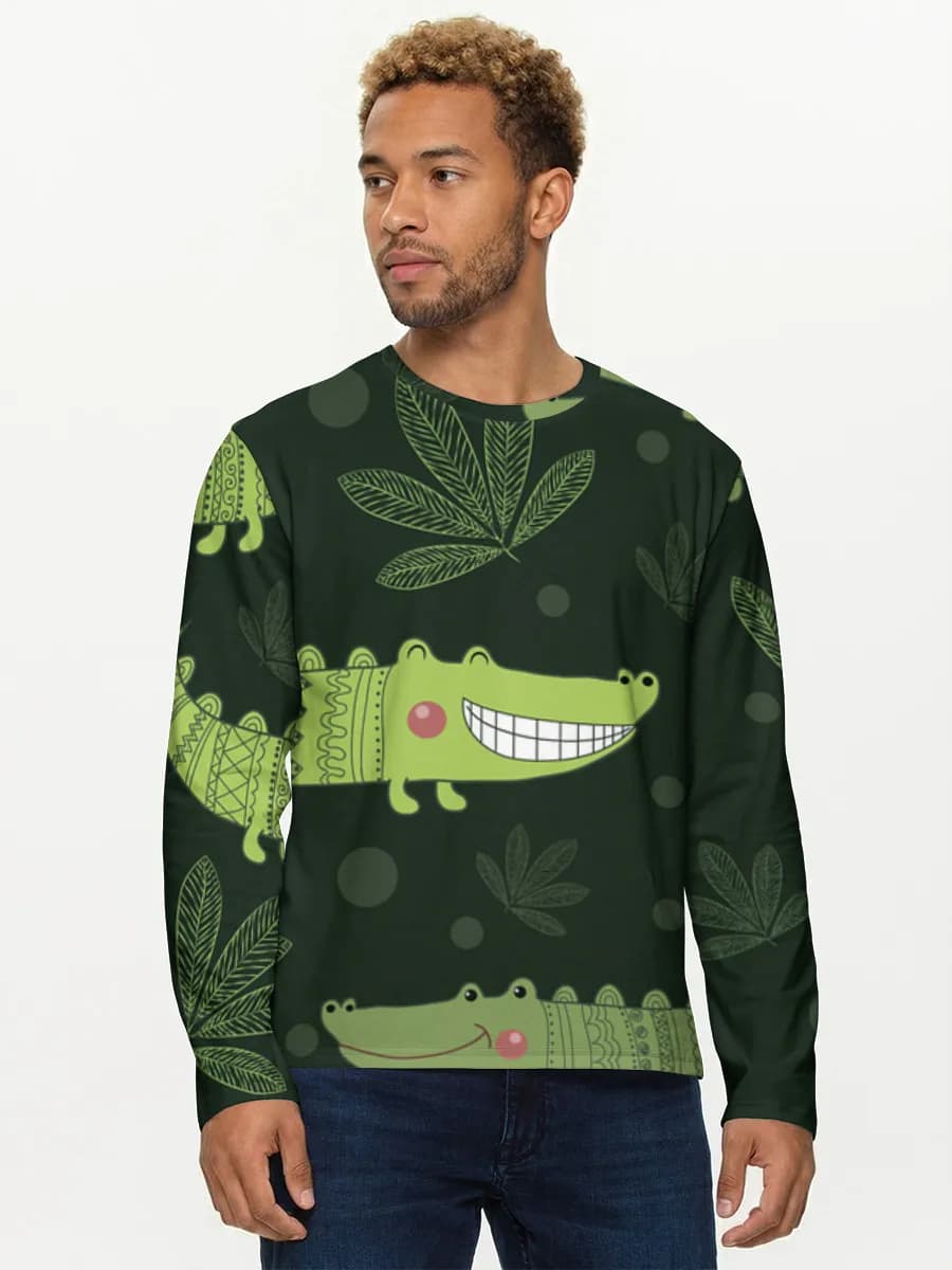 Men's cotton long sleeve shirt