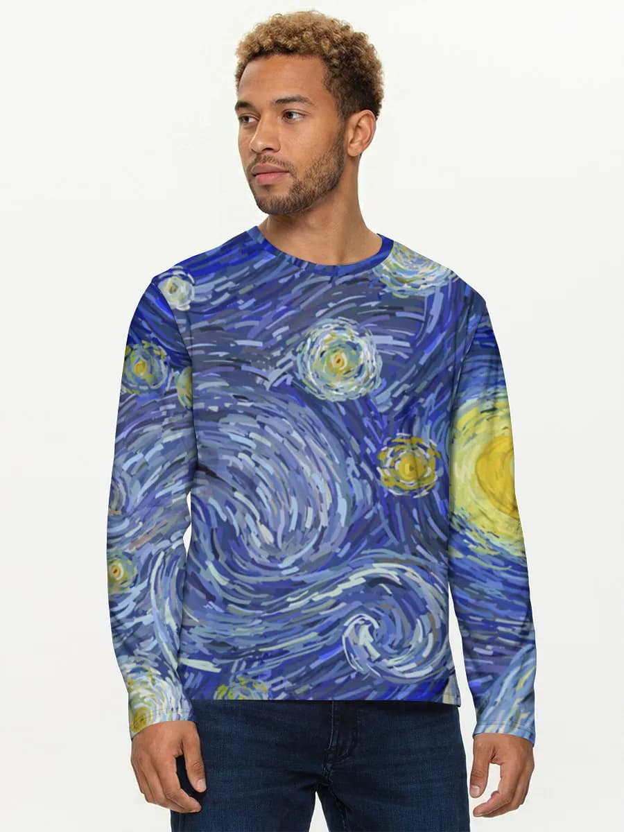 Men's cotton long sleeve shirt