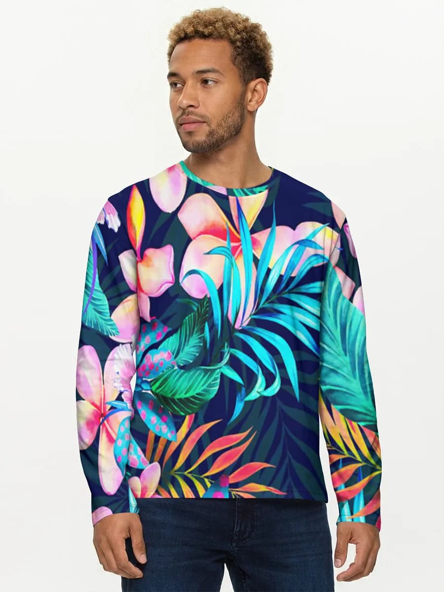 T-shirt Coton Manches Longues Homme