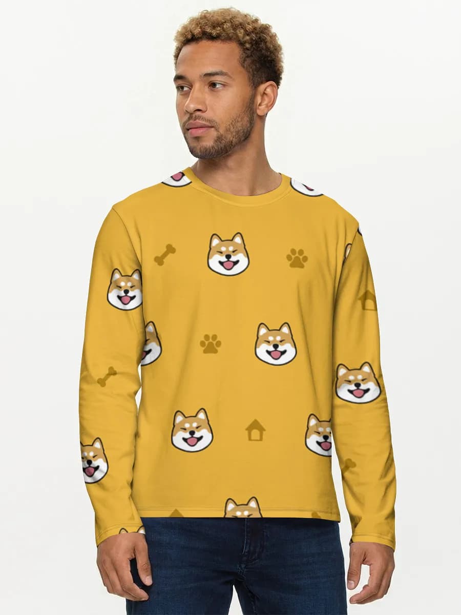 Men's cotton long sleeve shirt