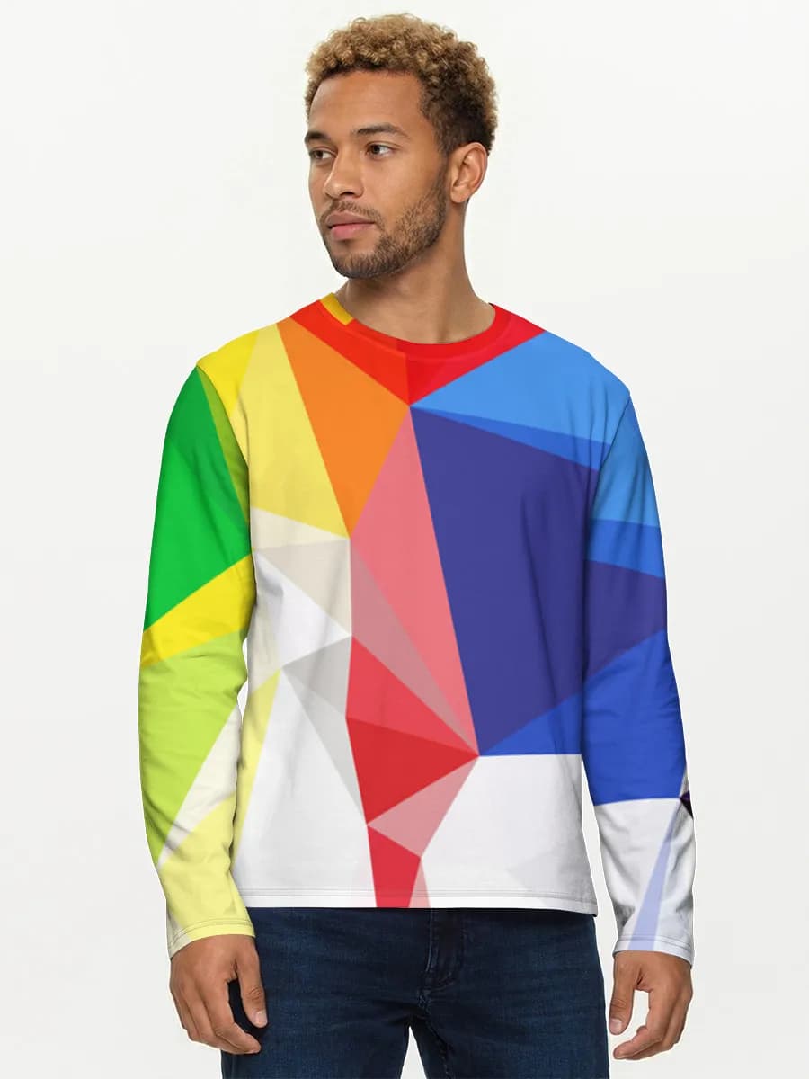 Camisa de manga larga de algodón para hombre