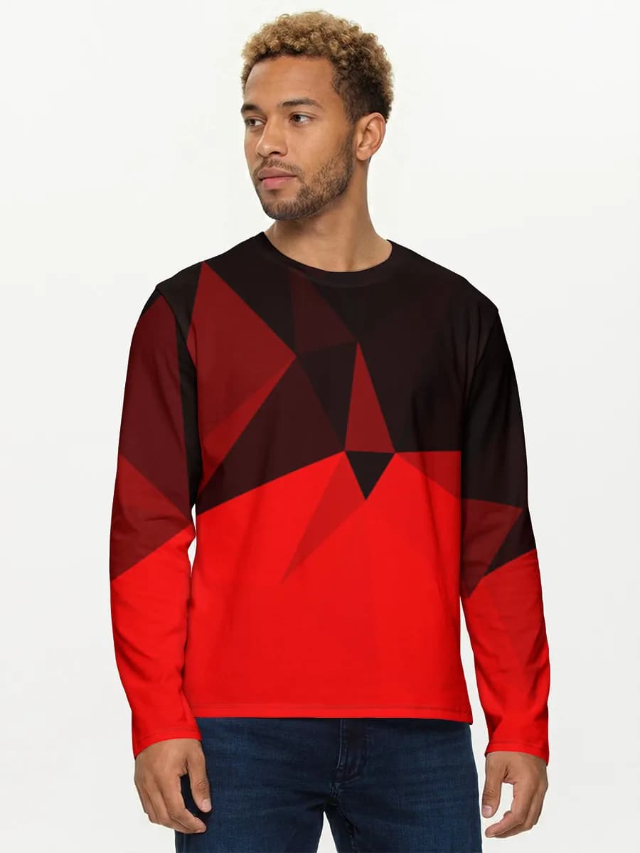 Men's cotton long sleeve shirt