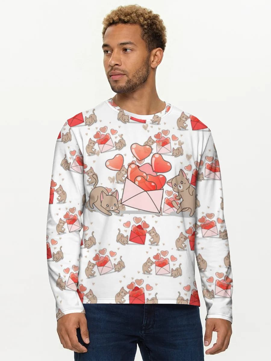Men's cotton long sleeve shirt
