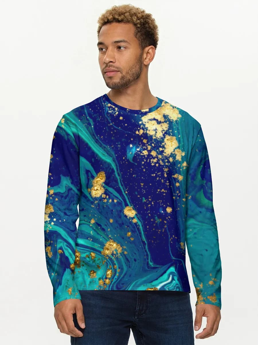 Men's cotton long sleeve shirt