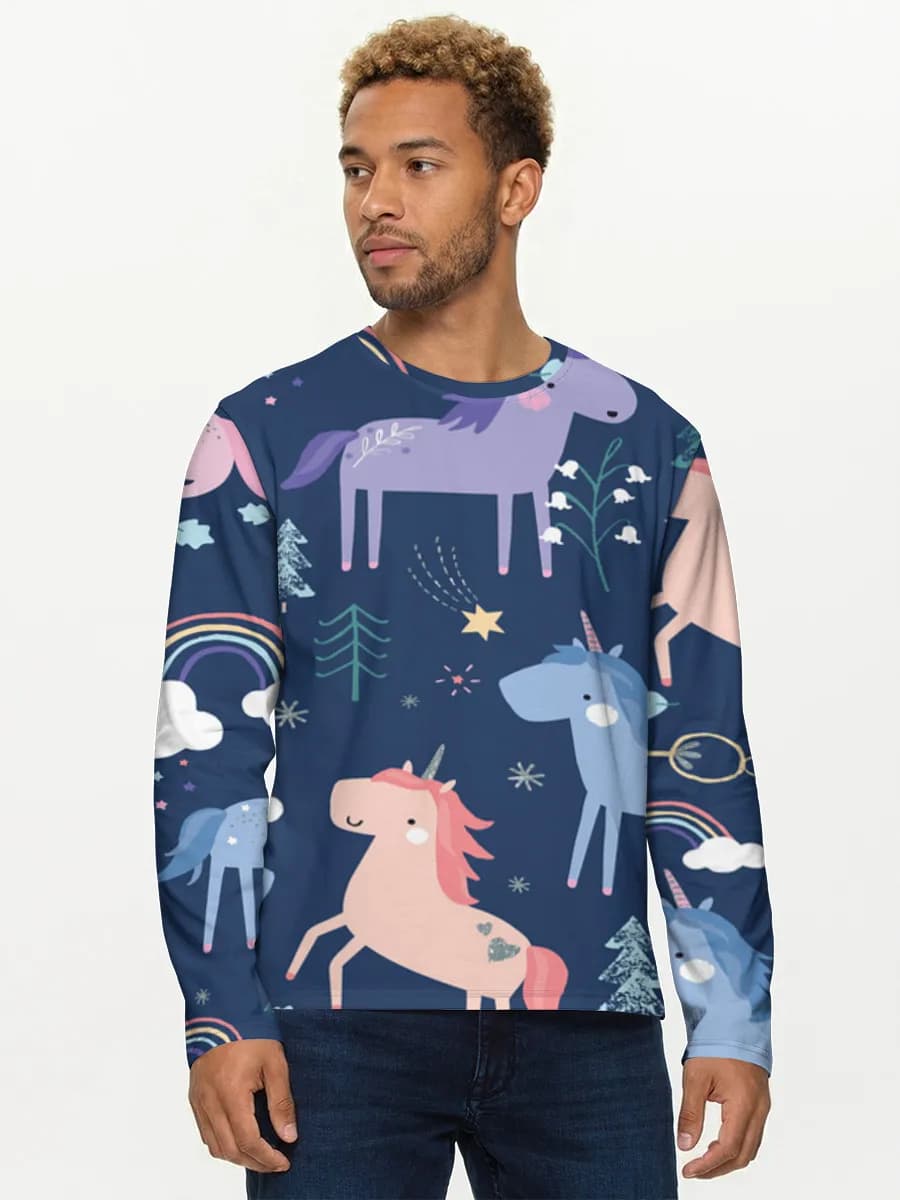Men's cotton long sleeve shirt