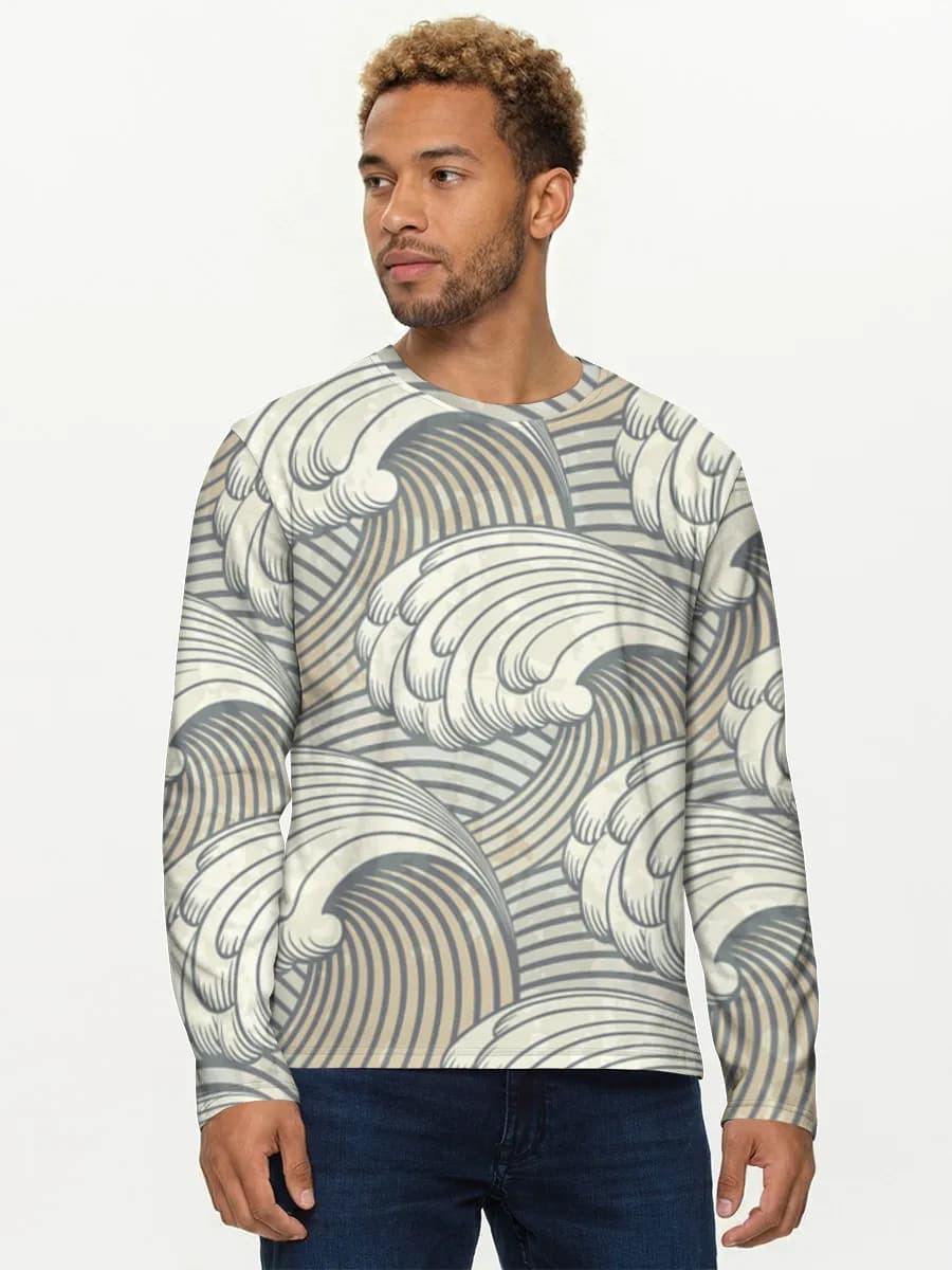 T-shirt Coton Manches Longues Homme