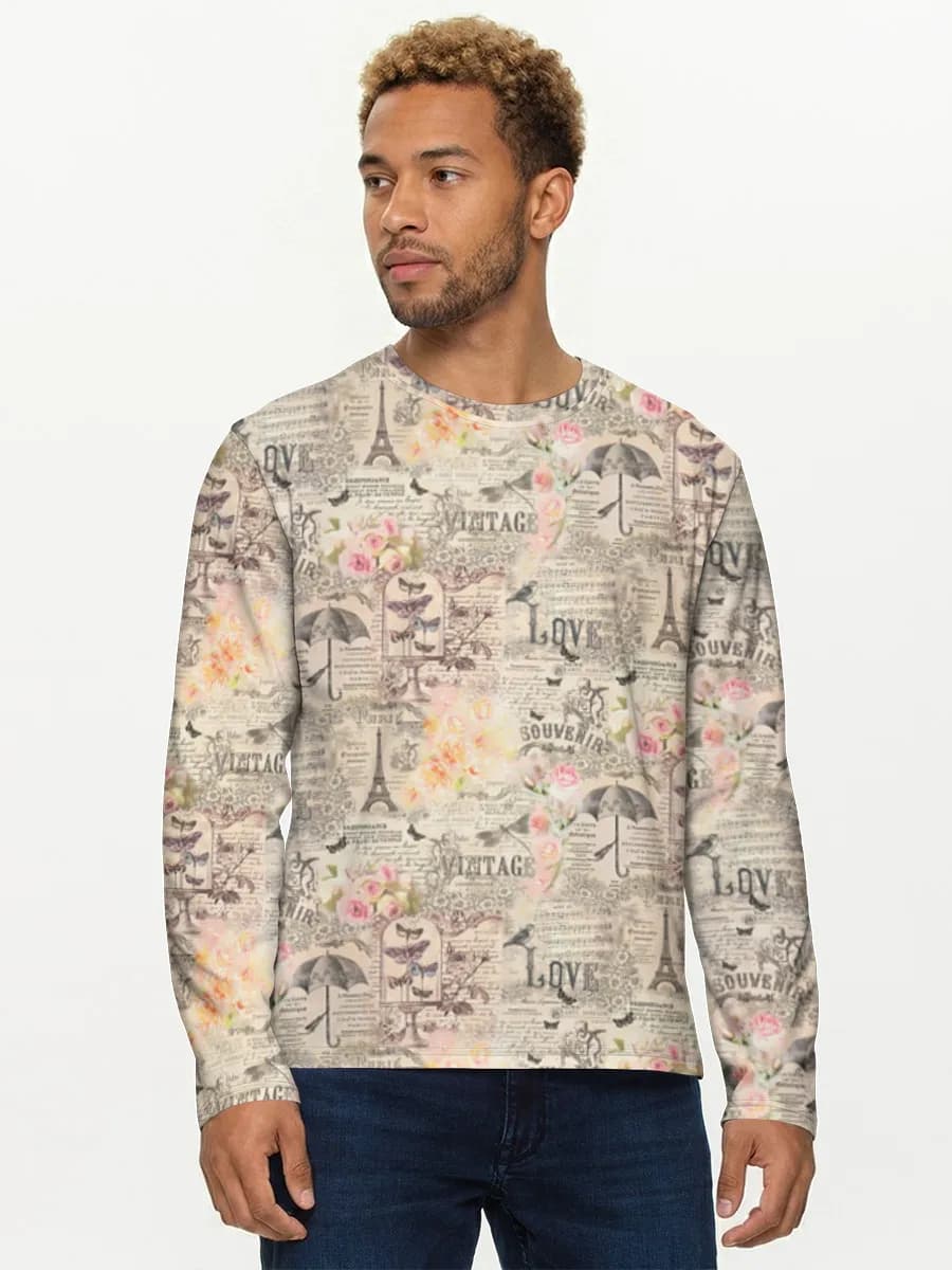 T-shirt Coton Manches Longues Homme