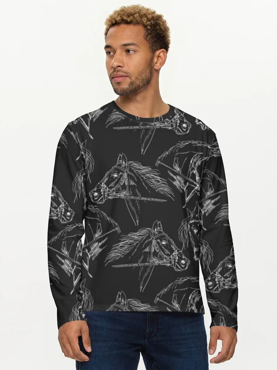 Men's cotton long sleeve shirt