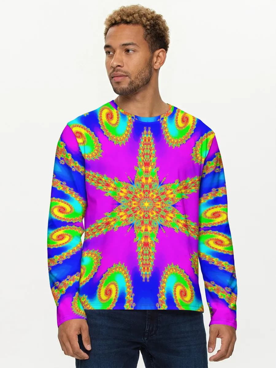 Men's cotton long sleeve shirt