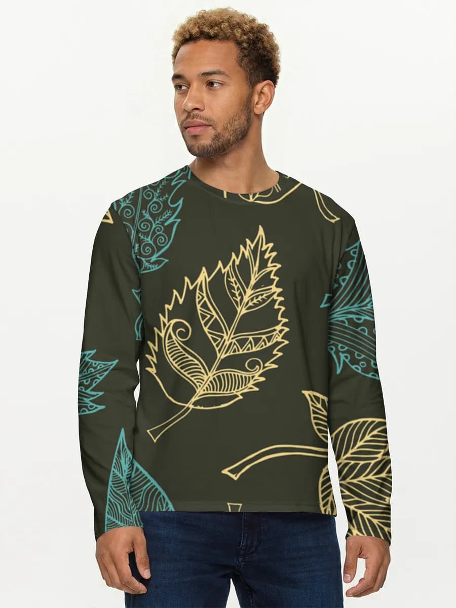 Men's cotton long sleeve shirt