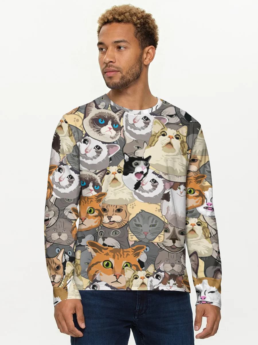 Men's cotton long sleeve shirt