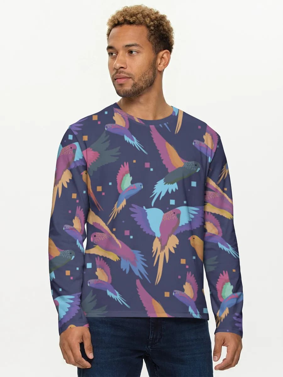 Men's cotton long sleeve shirt