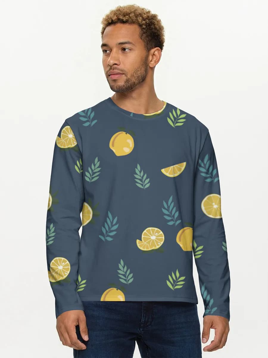 Men's cotton long sleeve shirt