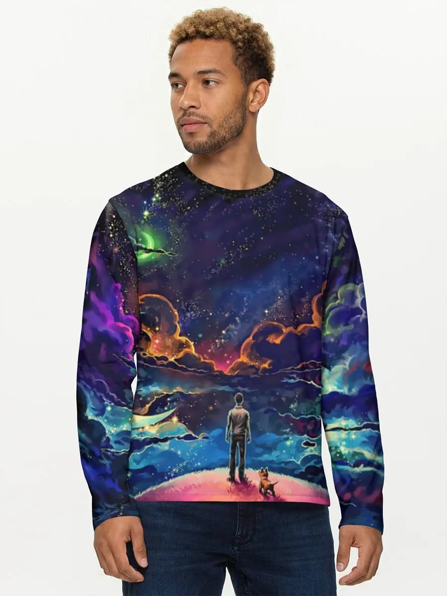 Men's cotton long sleeve shirt