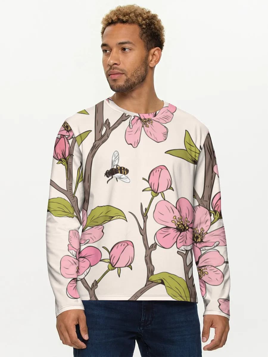 Men's cotton long sleeve shirt