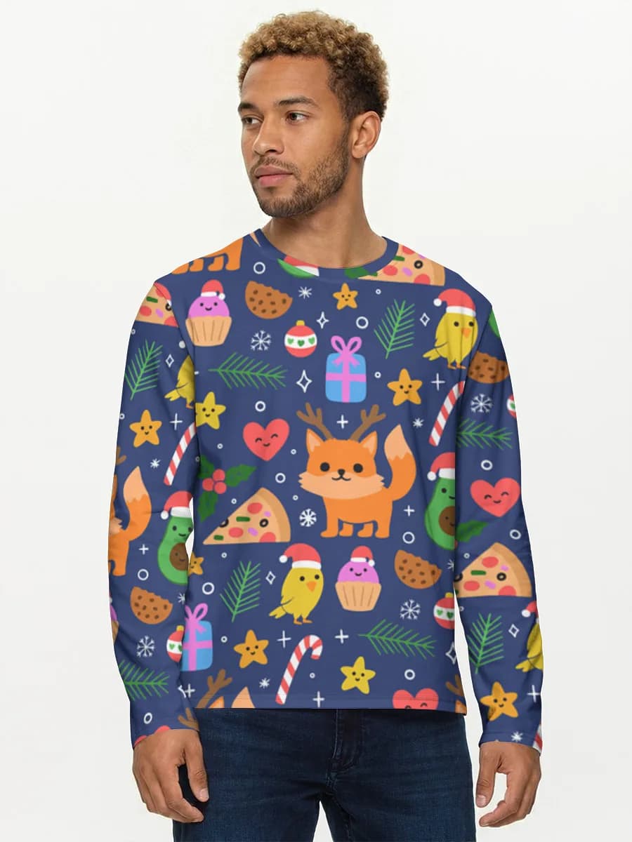 Men's cotton long sleeve shirt