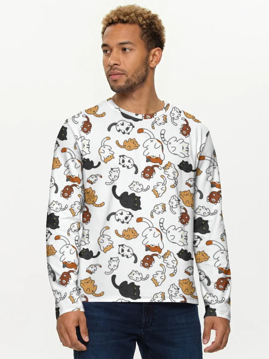 Men's cotton long sleeve shirt