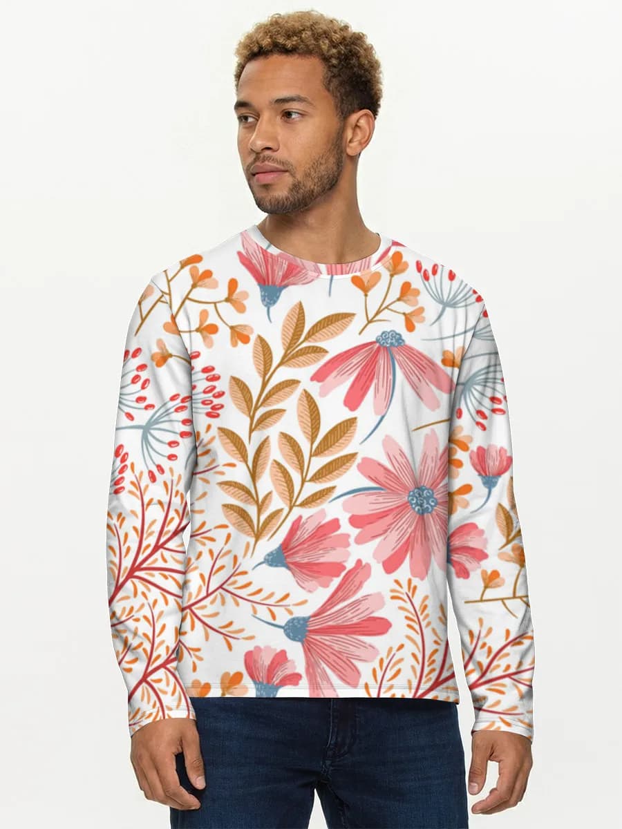 T-shirt Coton Manches Longues Homme