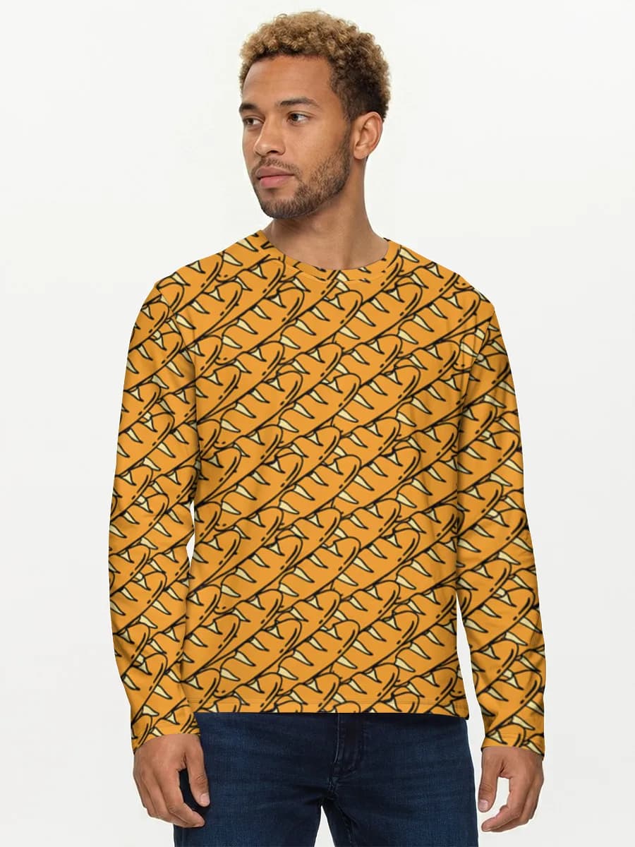 Camisa de manga larga de algodón para hombre
