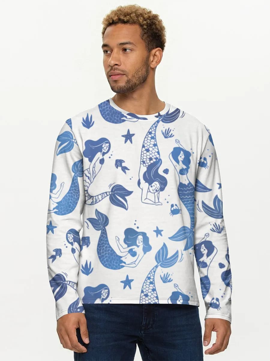 Men's cotton long sleeve shirt