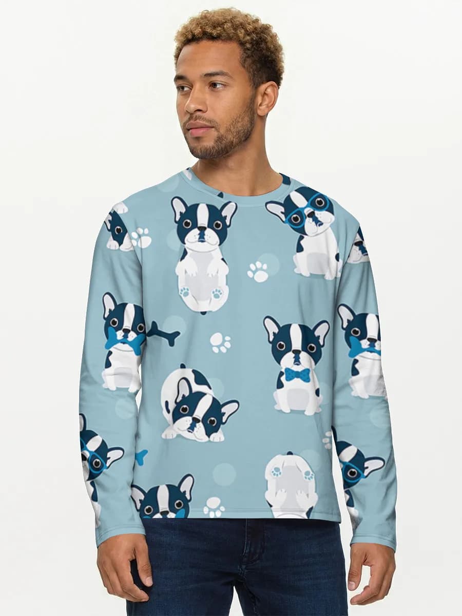 Men's cotton long sleeve shirt