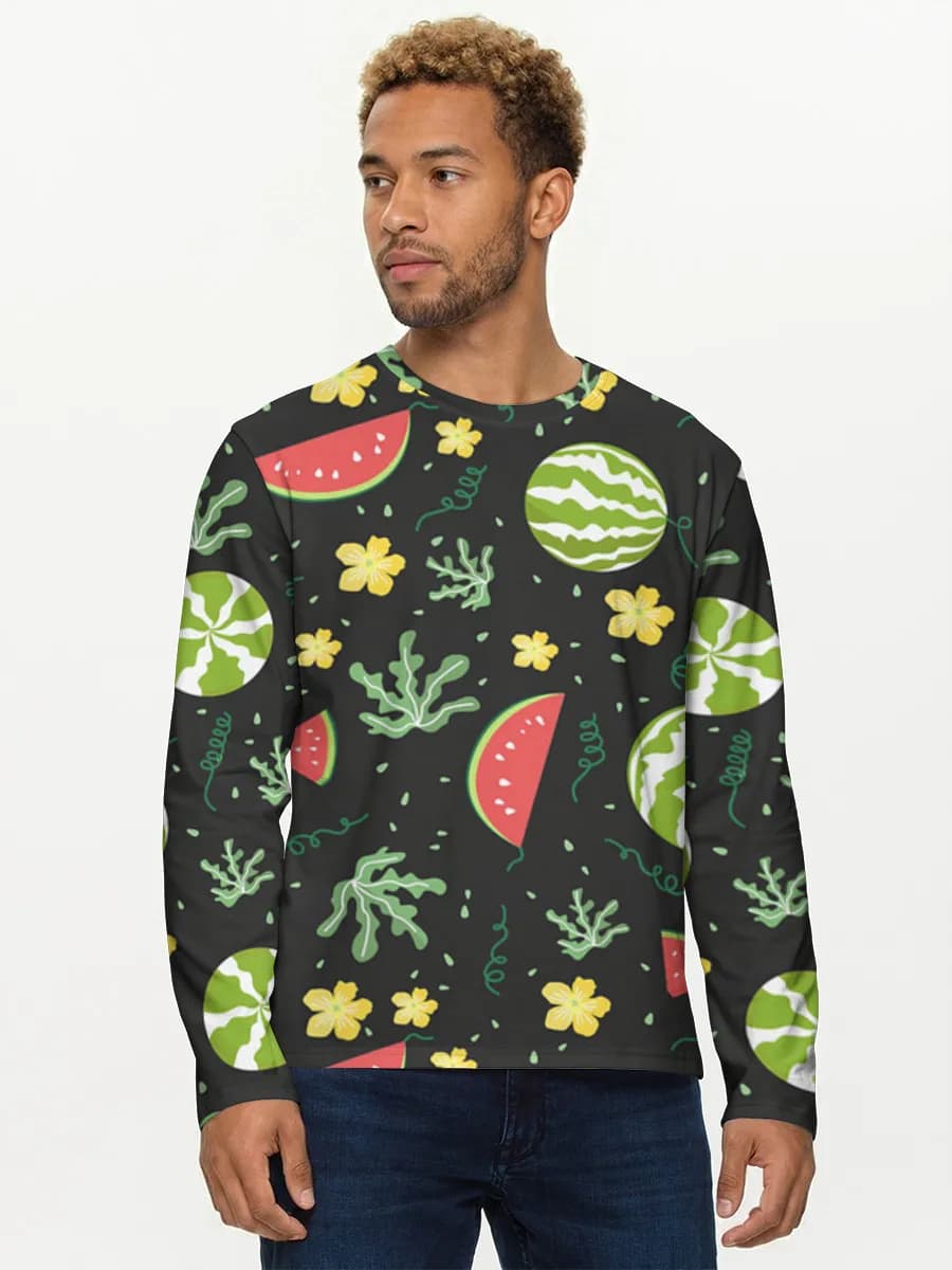 Camisa de manga larga de algodón para hombre