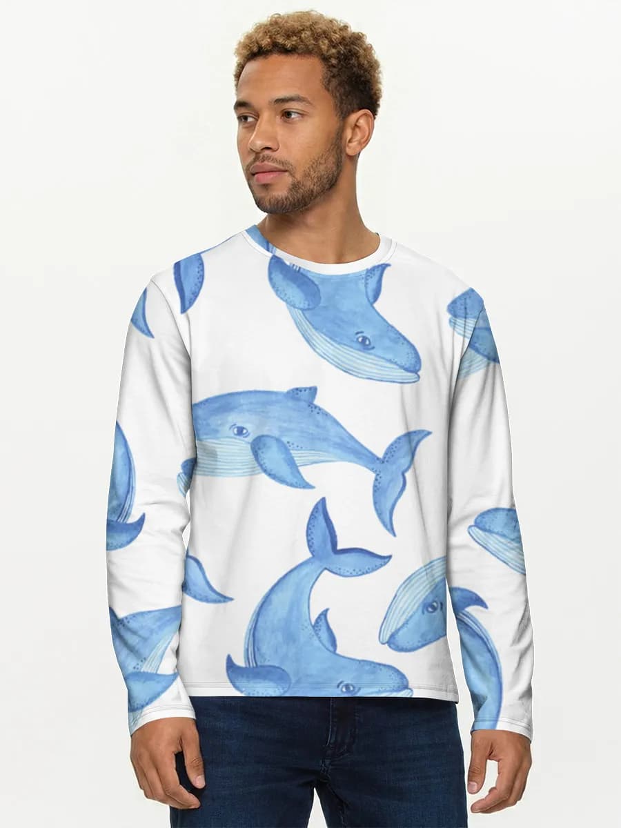 T-shirt Coton Manches Longues Homme