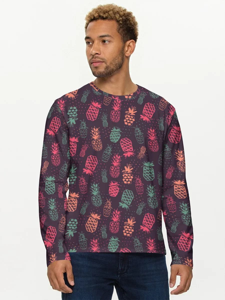 Men's cotton long sleeve shirt