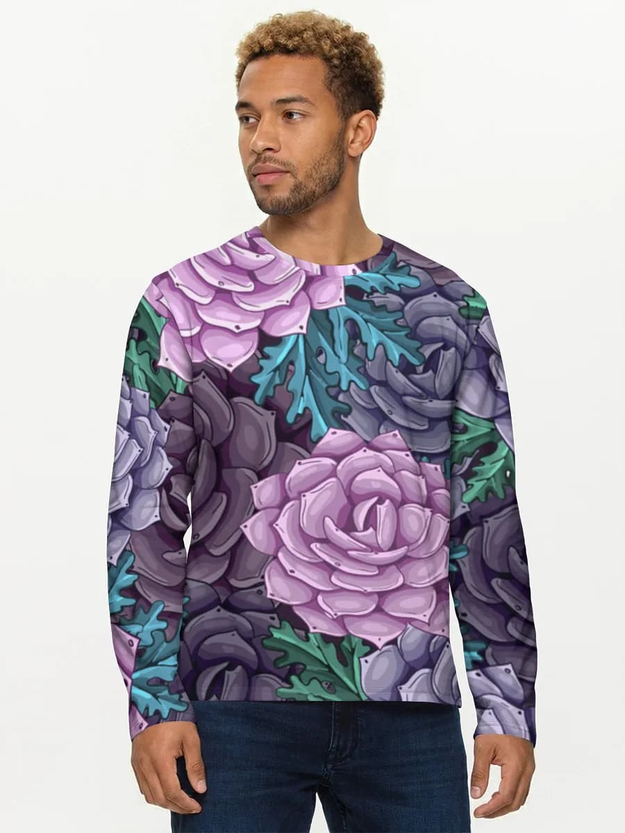 T-shirt Coton Manches Longues Homme