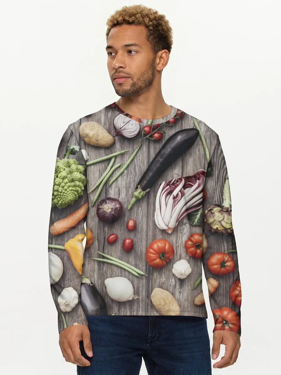 Men's cotton long sleeve shirt