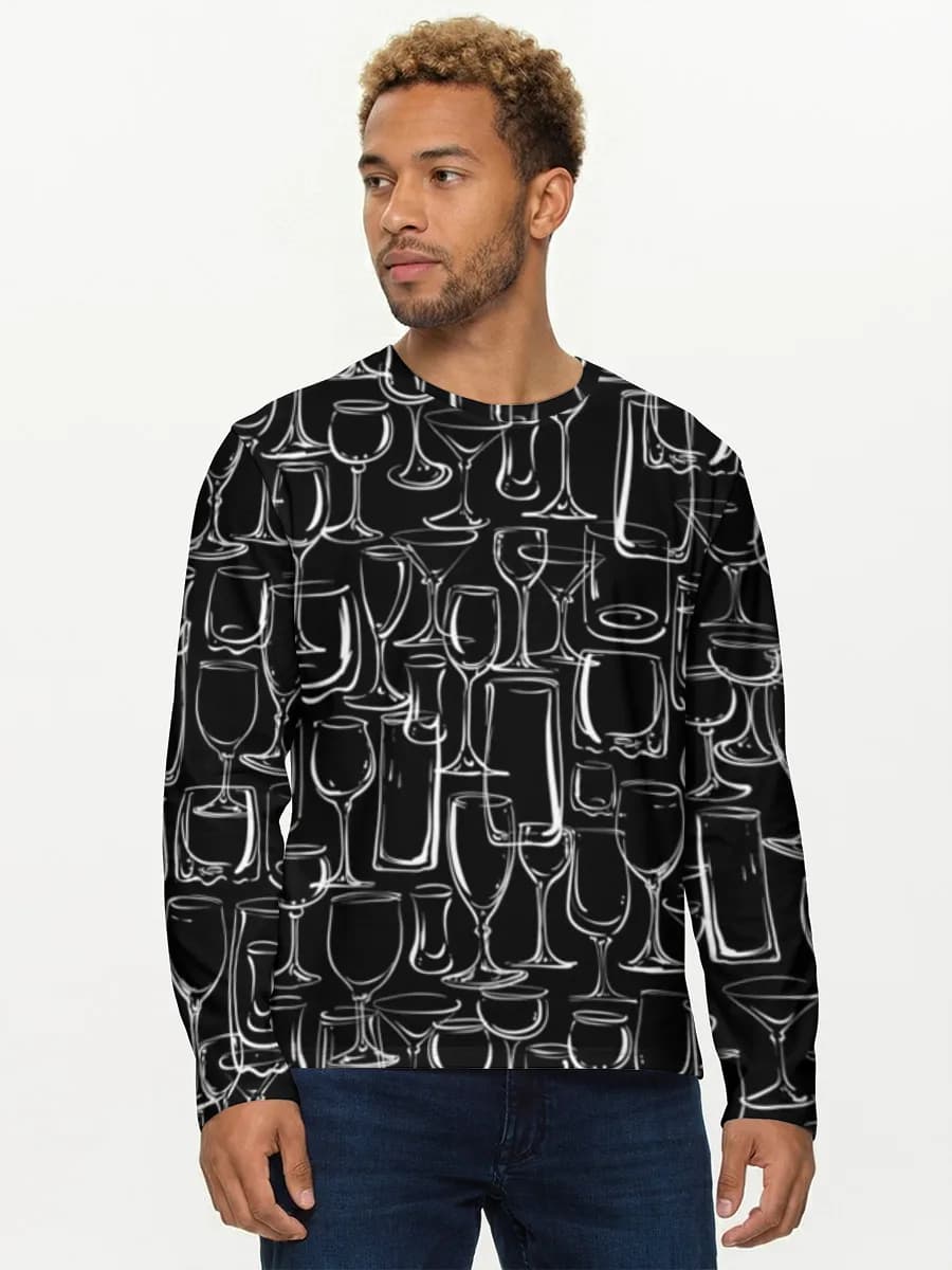 Camisa de manga larga de algodón para hombre