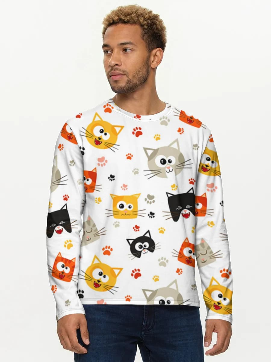 Men's cotton long sleeve shirt
