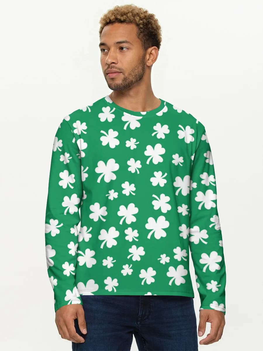Camisa de manga larga de algodón para hombre