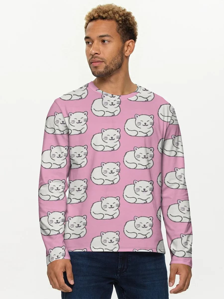 Men's cotton long sleeve shirt