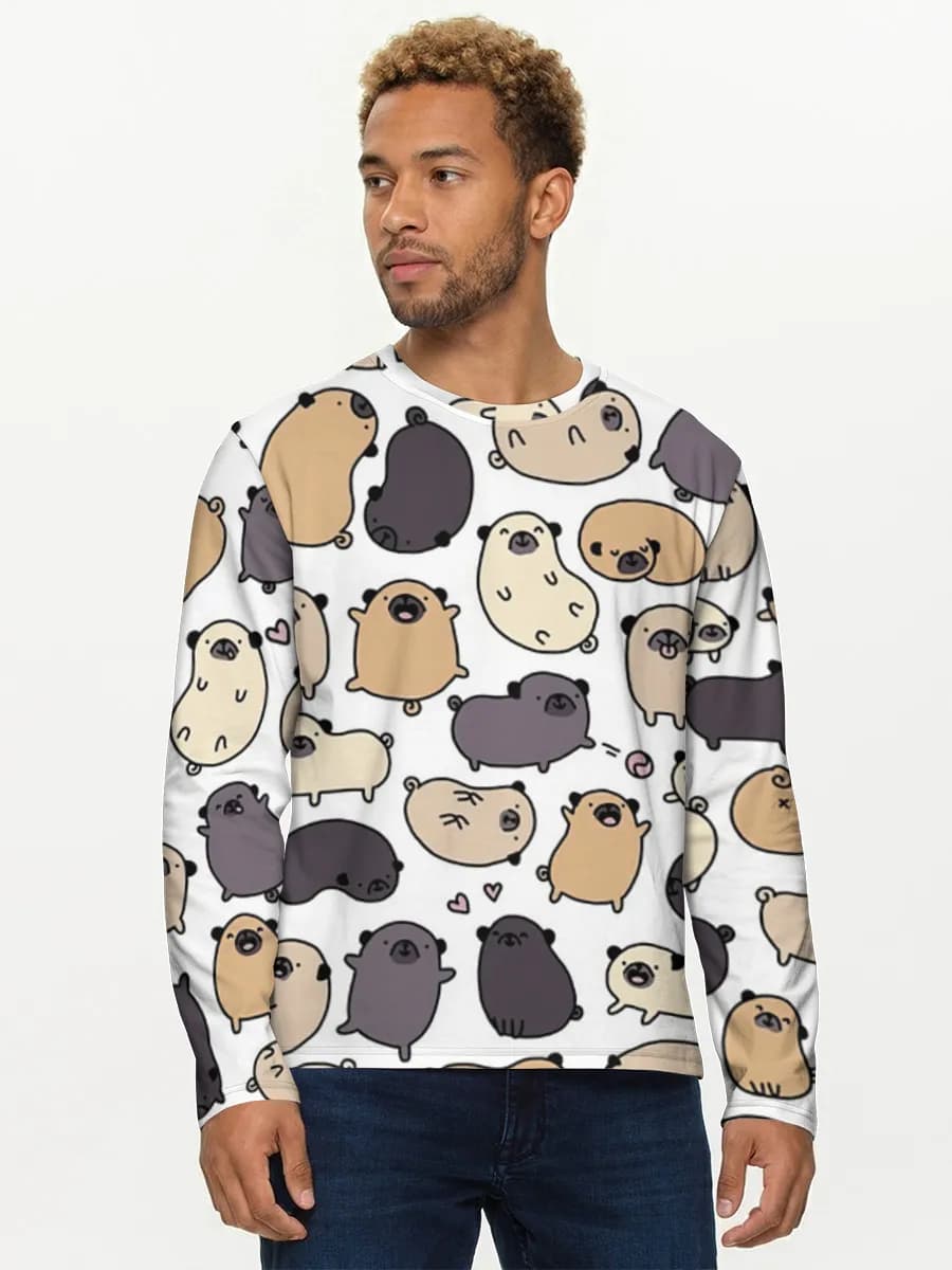 Camisa de manga larga de algodón para hombre