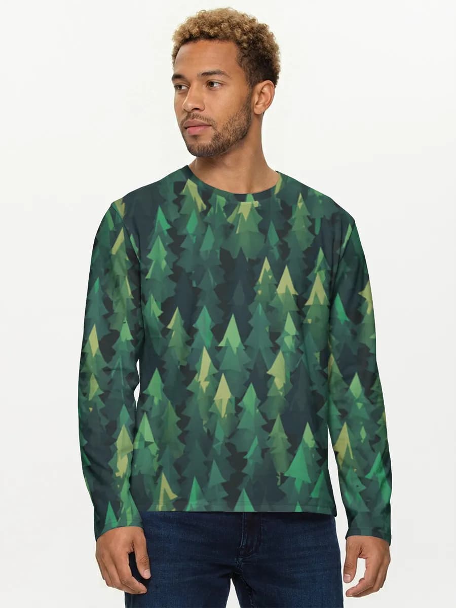 Men's cotton long sleeve shirt