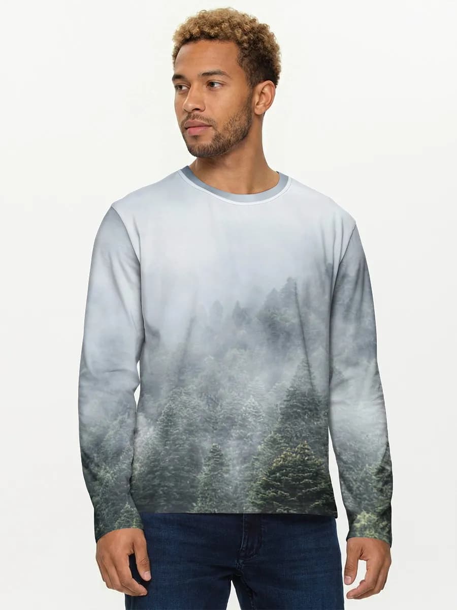 Men's cotton long sleeve shirt