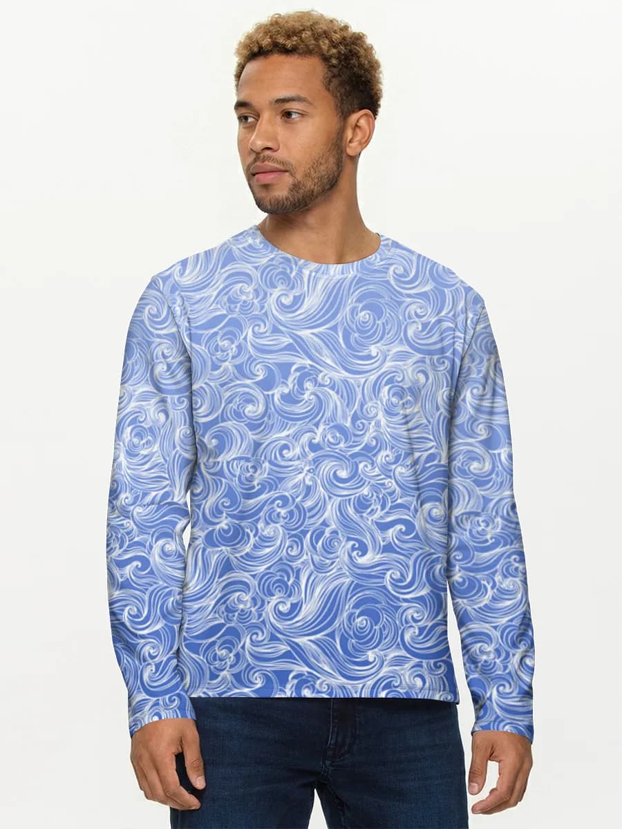 Men's cotton long sleeve shirt