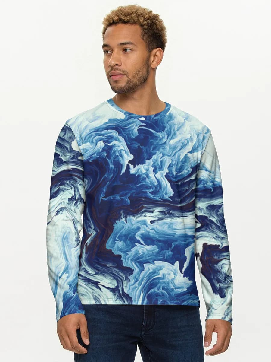 Men's cotton long sleeve shirt