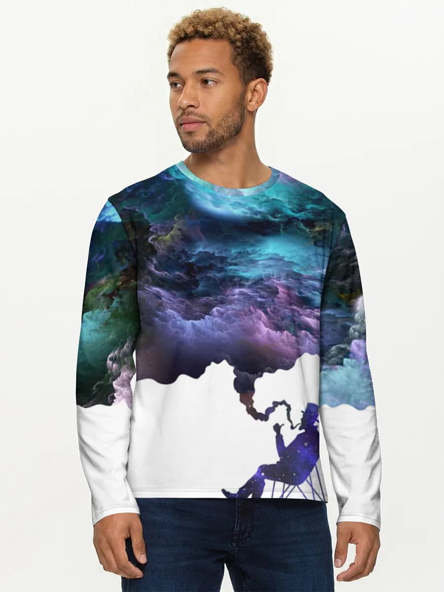Men's cotton long sleeve shirt