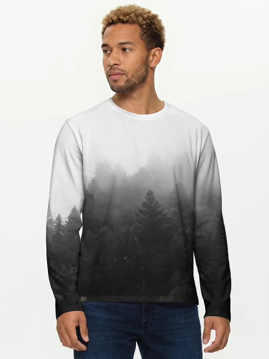 Men's cotton long sleeve shirt
