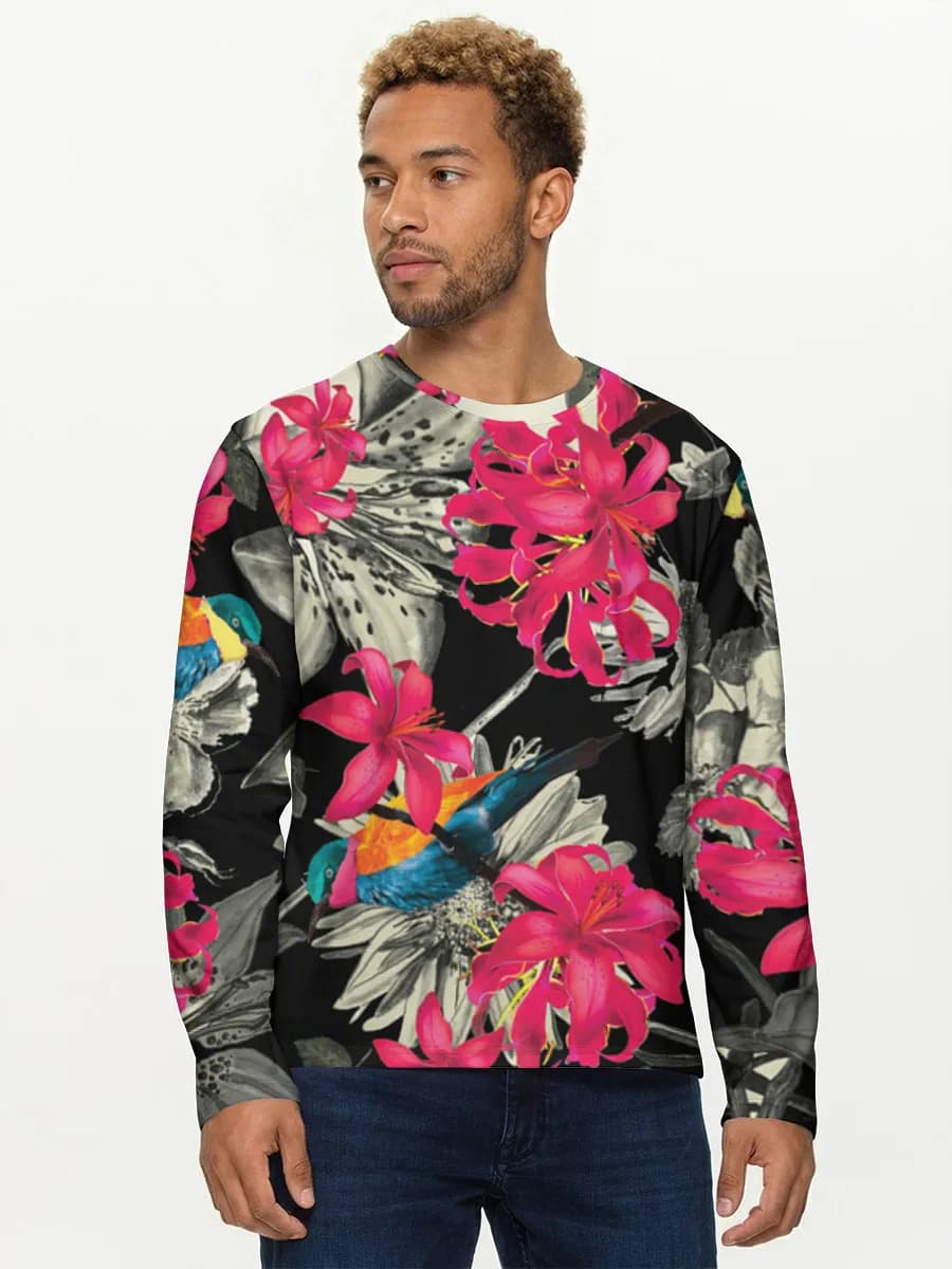 Men's cotton long sleeve shirt