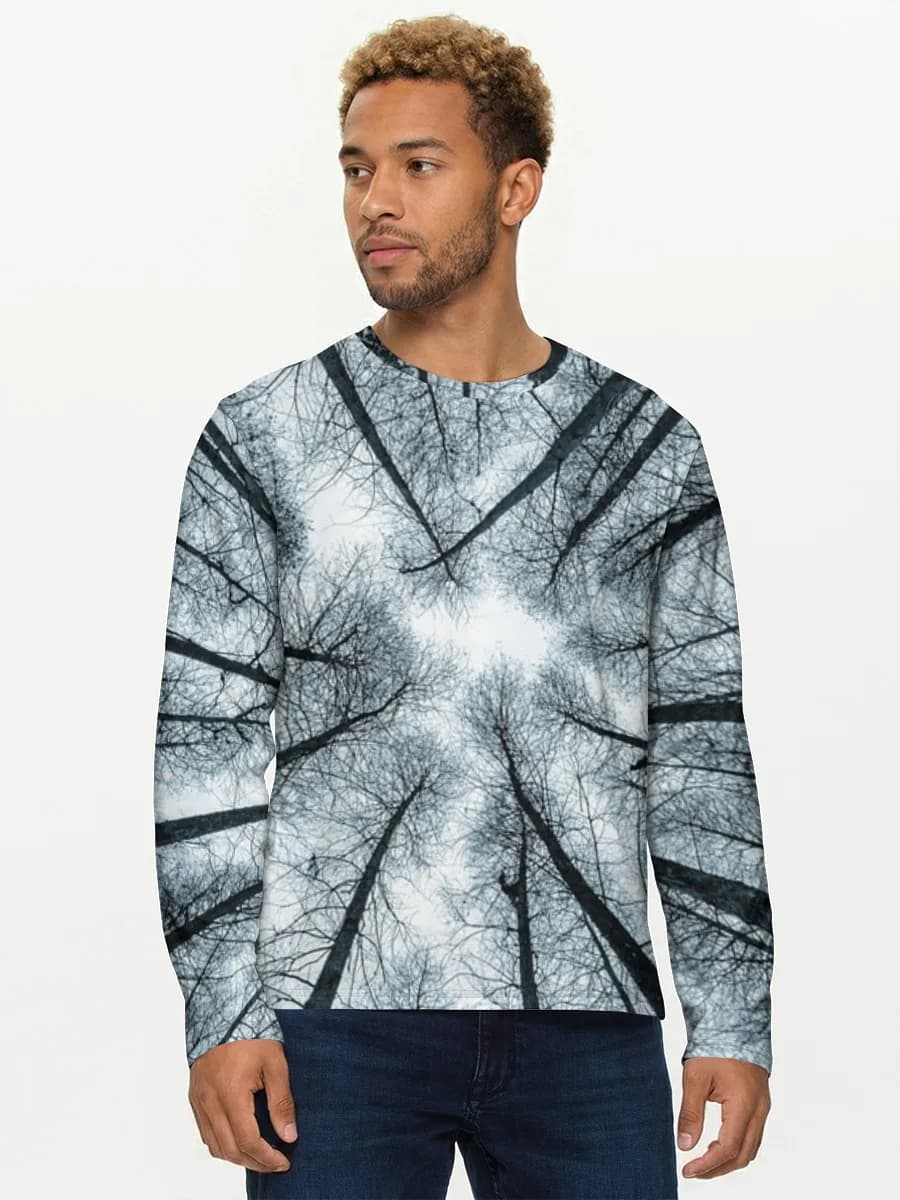 Men's cotton long sleeve shirt