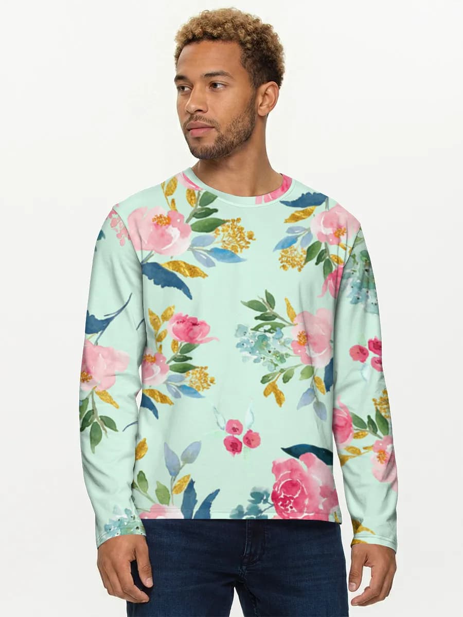 Men's cotton long sleeve shirt