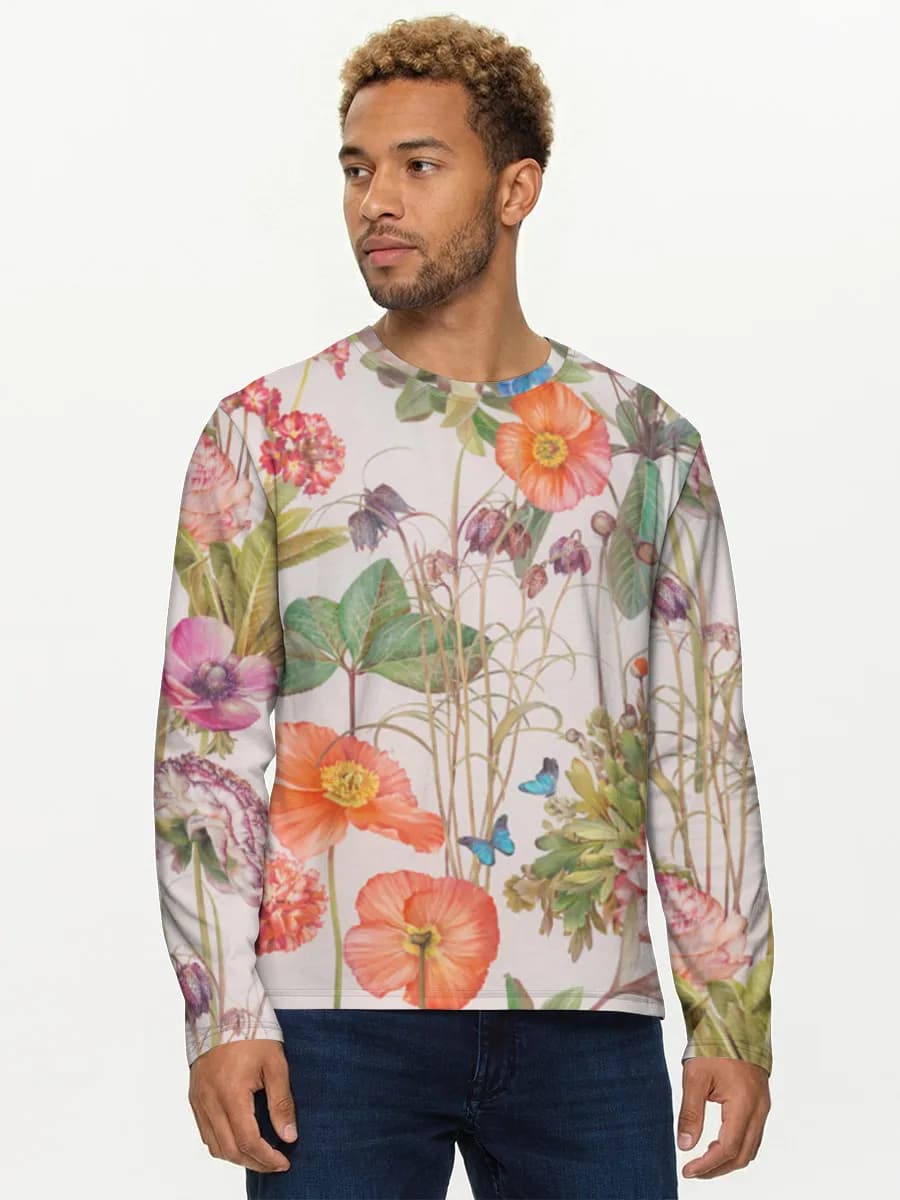 Men's cotton long sleeve shirt