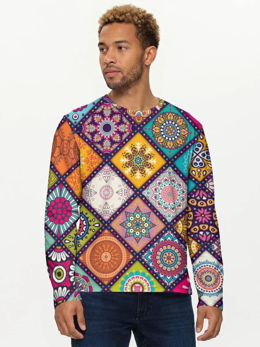 Men's cotton long sleeve shirt