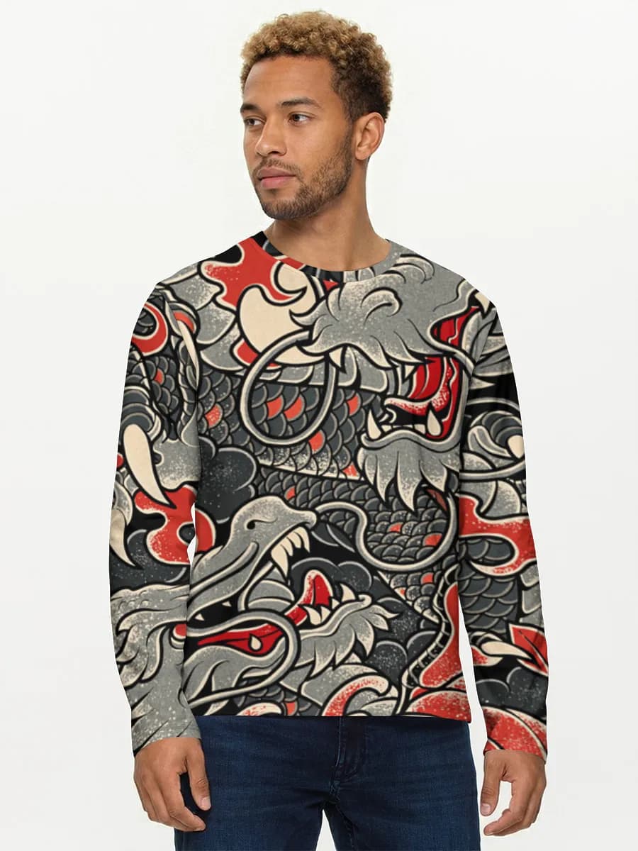 Men's cotton long sleeve shirt