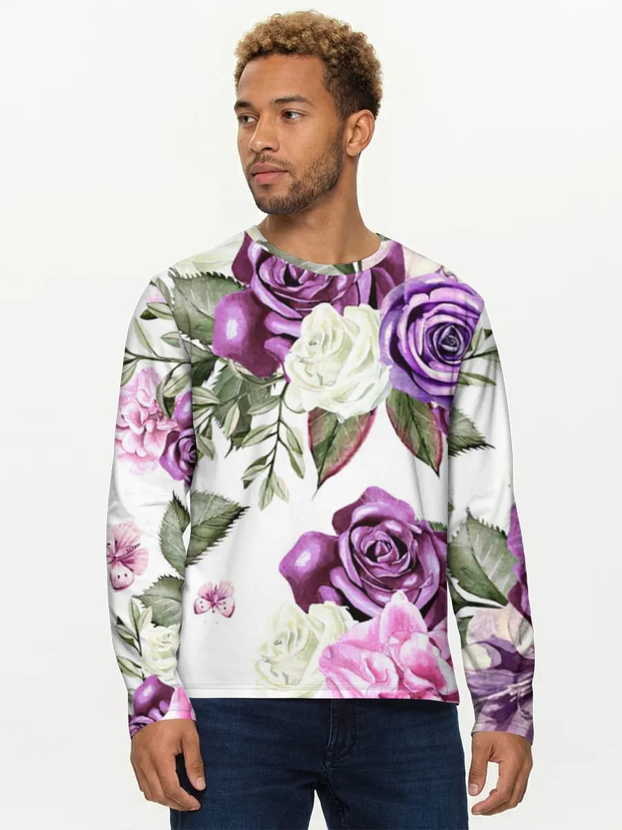Men's cotton long sleeve shirt